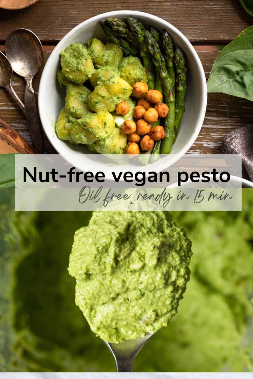 Creamy Pesto Without Pine Nuts (Vegan) AtMyTable