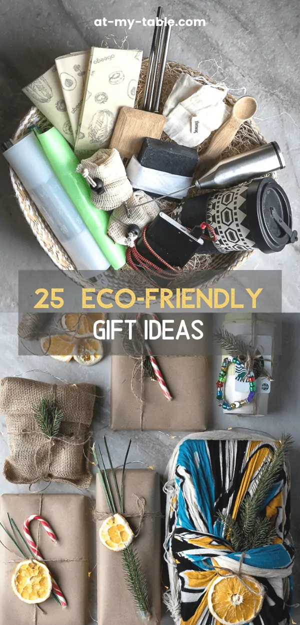 Basket of unique eco-friendly Christmas gift ideas
