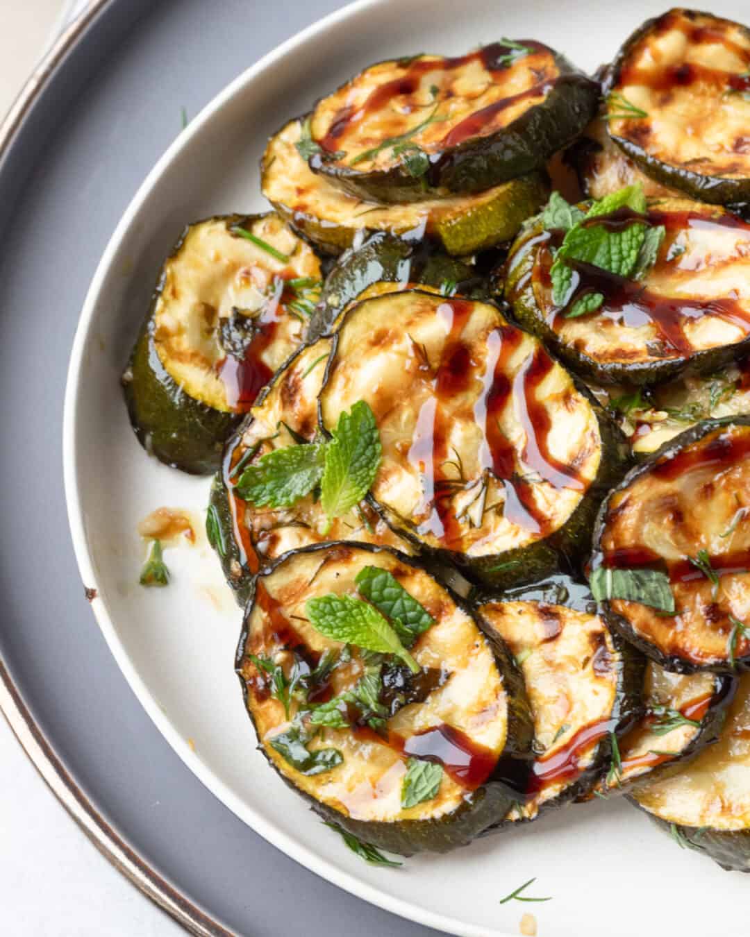 Easy Roasted Zucchini Antipasti (Gluten-Free &amp; Vegan) - AtMyTable