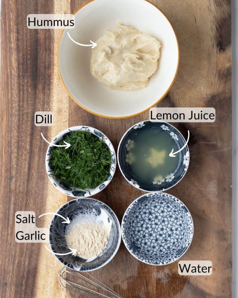 Spinach and Arugula Salad with HummusDill Dressing & White Beans AtMyTable