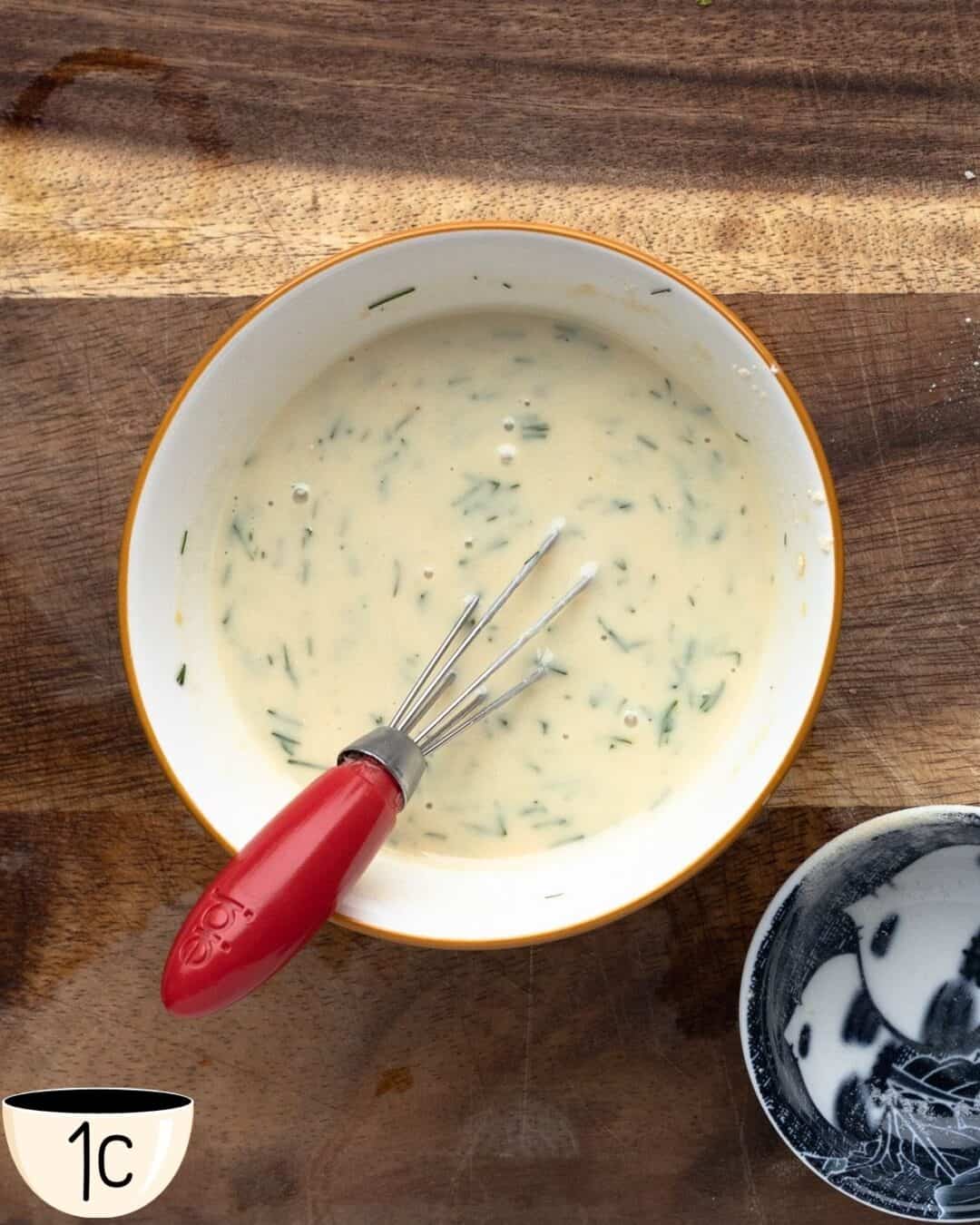 Spinach and Arugula Salad with HummusDill Dressing & White Beans AtMyTable