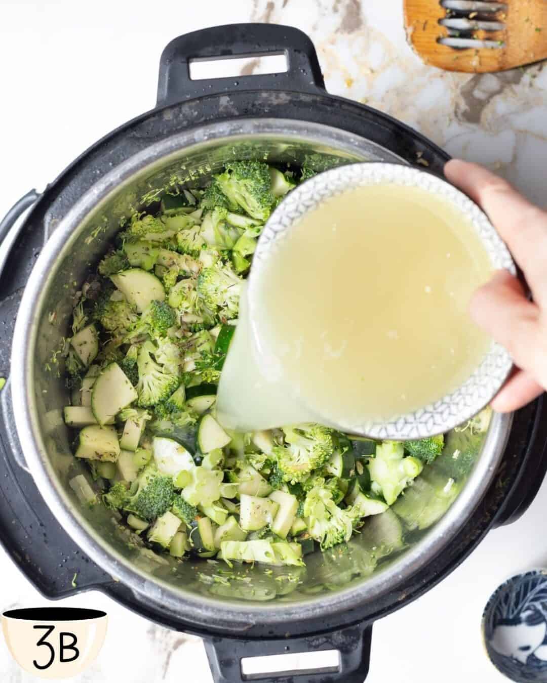 Quick Creamy Broccoli Zucchini Soup (Instant Pot Option) AtMyTable